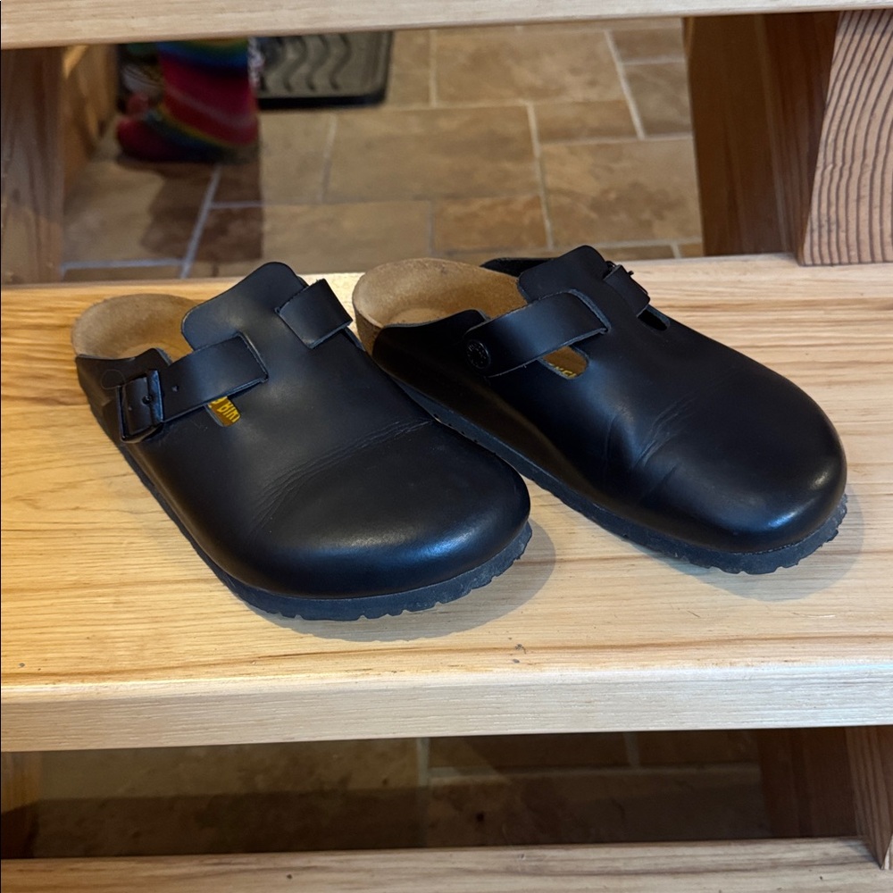 Birkenstock Black Slip-On Clogs